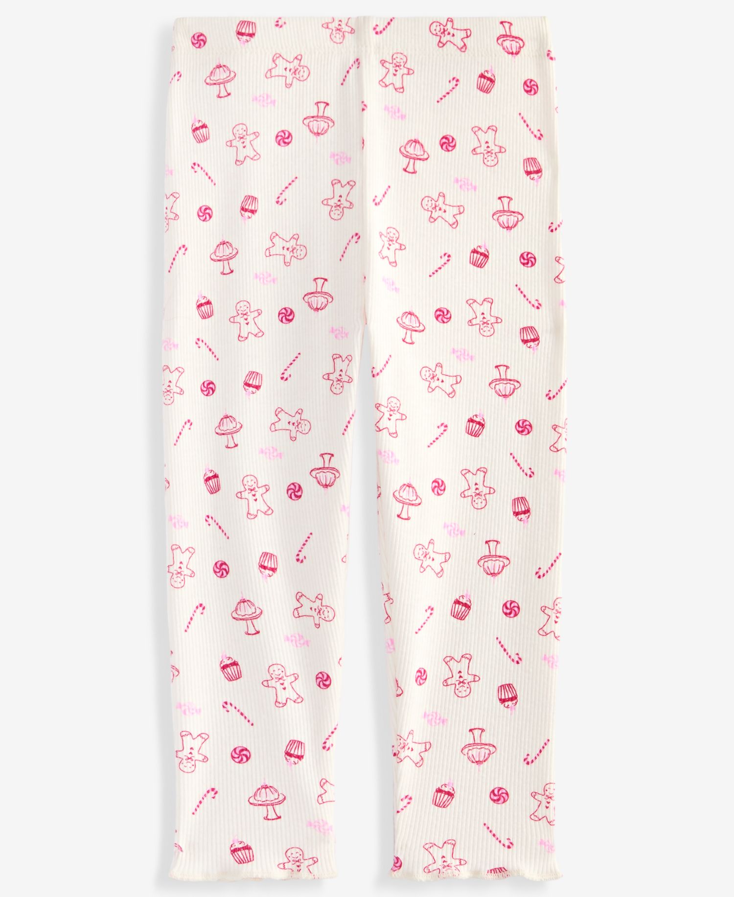 Baby Girls' 3M-24M Mix & Match Little-Treats-Print Ribbed Leggings