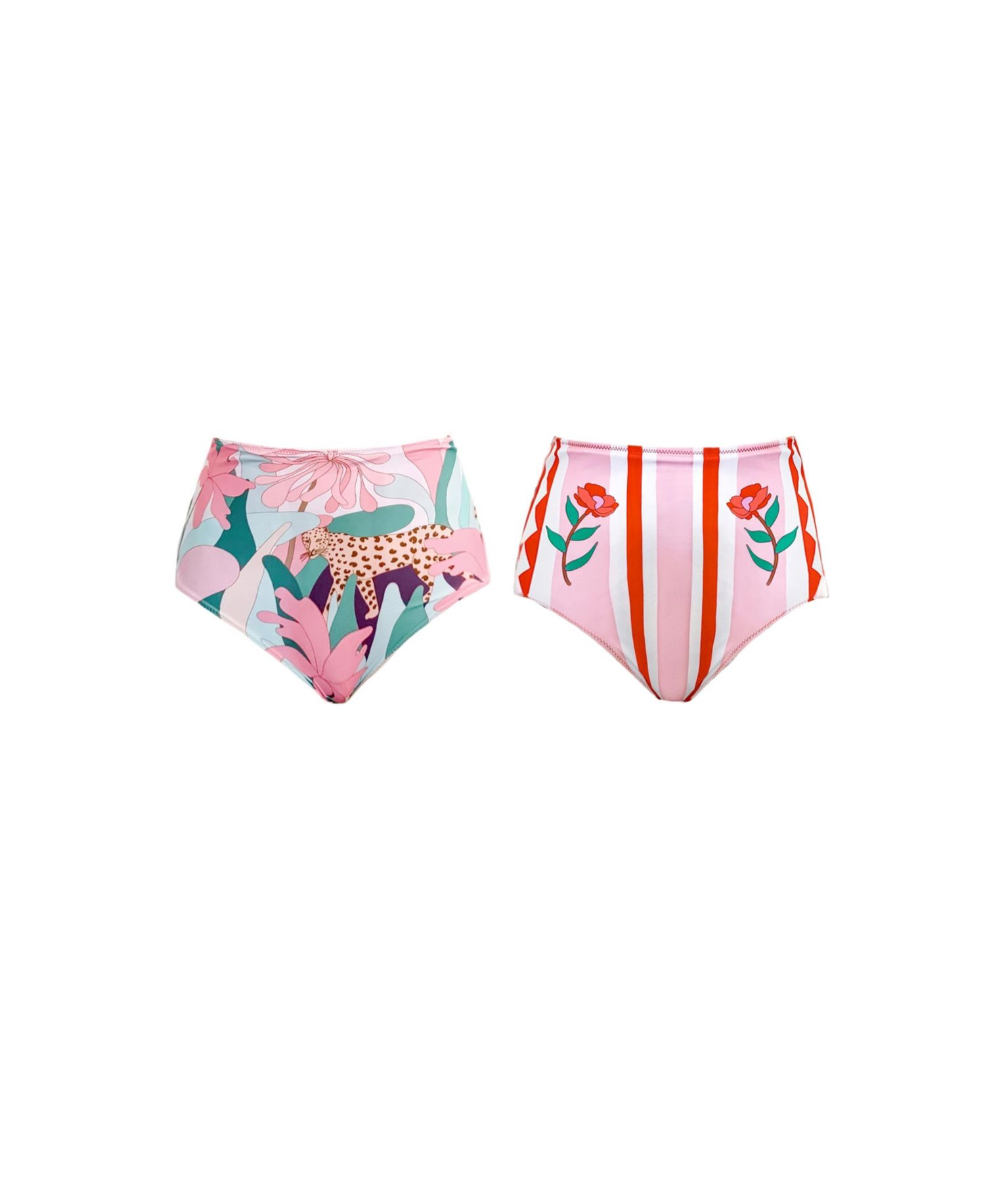 Women's Jungle Rose Reversible Bikini Bottom