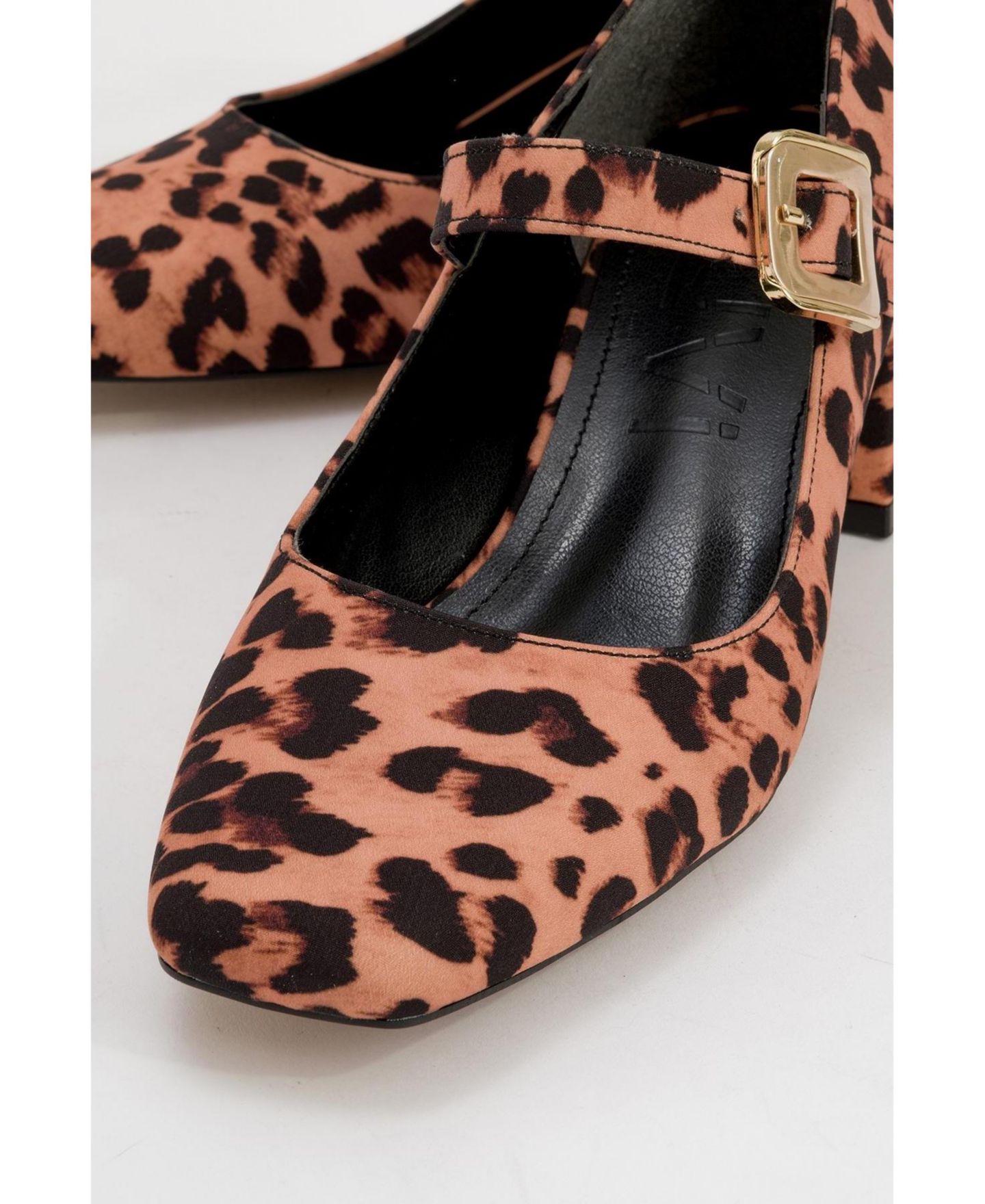 Женские туфли Prologue Shoes Dolva Block Heel Mary Jane, цвет: Леопардовый — фото 6