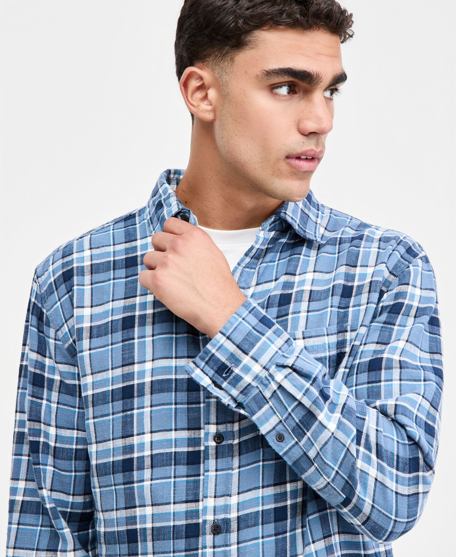 Men's Dexter Plaid Long-Sleeve Shirt