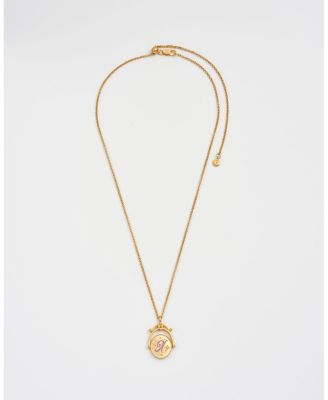 X Initial Xeranthemum  Spinner Chain Necklace