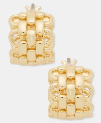 Gold-Tone 12mm Huggie Earrings