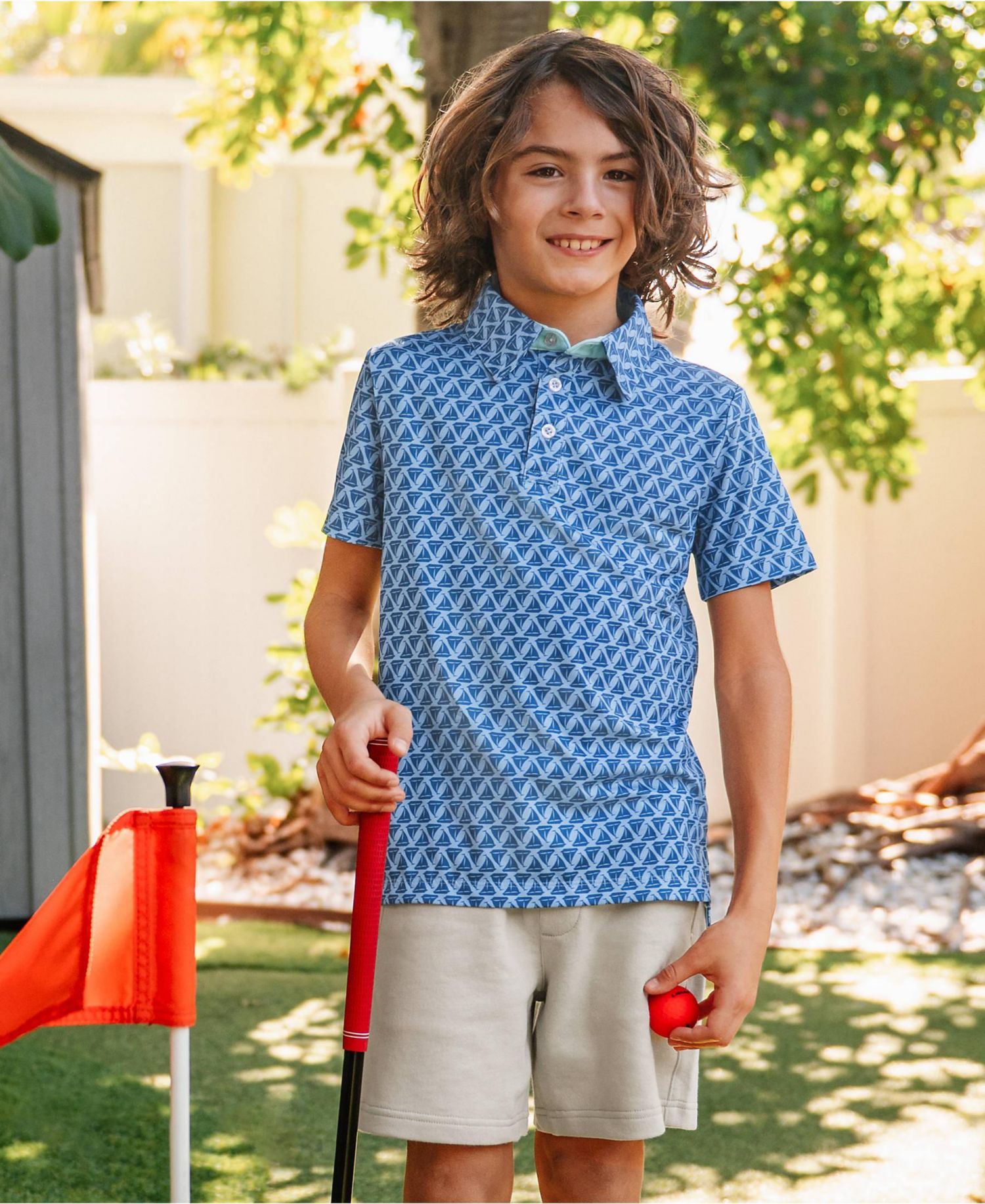 Boys Short Sleeve Performance Polo