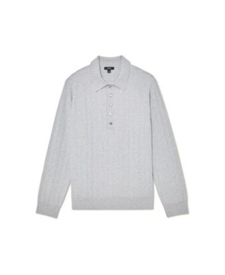 Men's Dillingham Half Button Wide Ribbed Polo Shirt