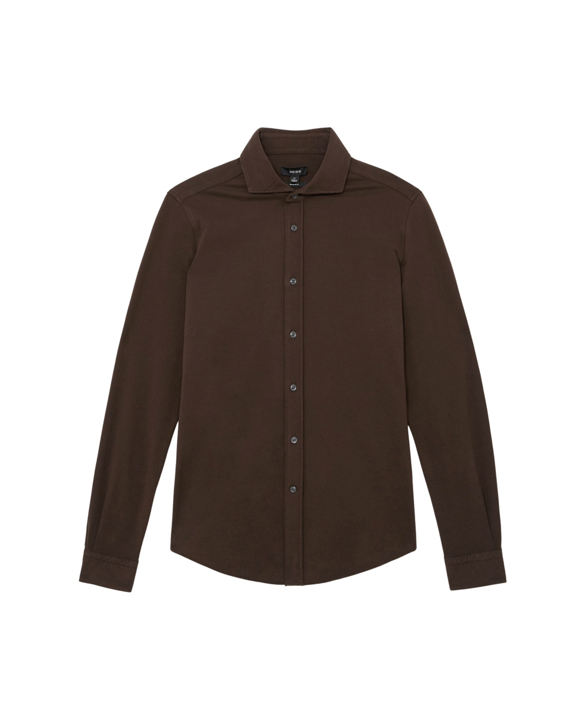 Reiss Men's Dasilva Garment Dyed Pique Shirt
