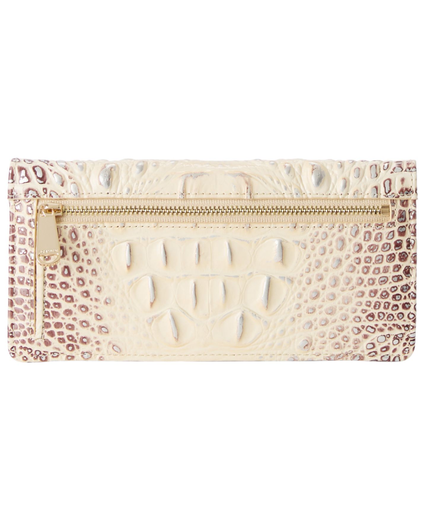 Женский кошелёк Brahmin Adelle Ombre Melbourne Embossed Leather Wallet, цвет: Имбирный — фото 2