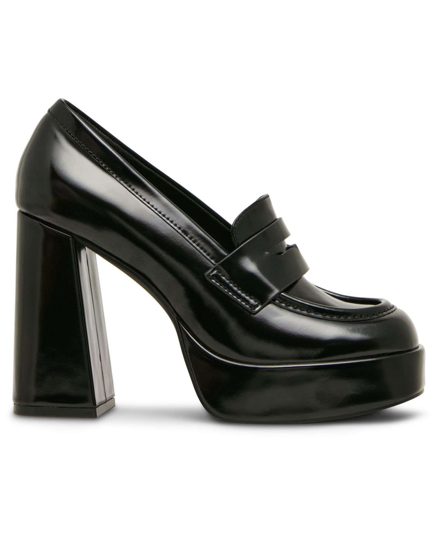 Женские туфли Madden Girl Rudy Hi Platform Loafer Pumps, цвет: Чёрный — фото 2