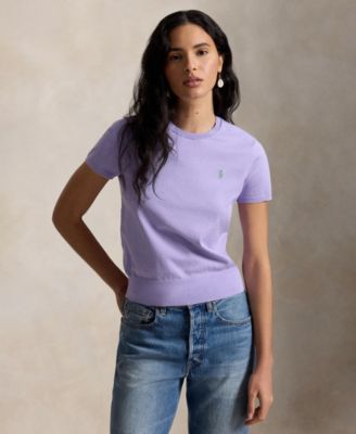 Women's Short-Sleeve Crewneck Sweater