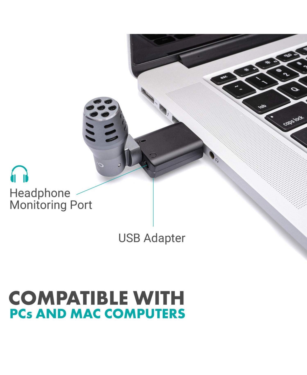 Movo DOM2-usb Mini Omnidirectional Usb Computer Microphone for Pc and Mac