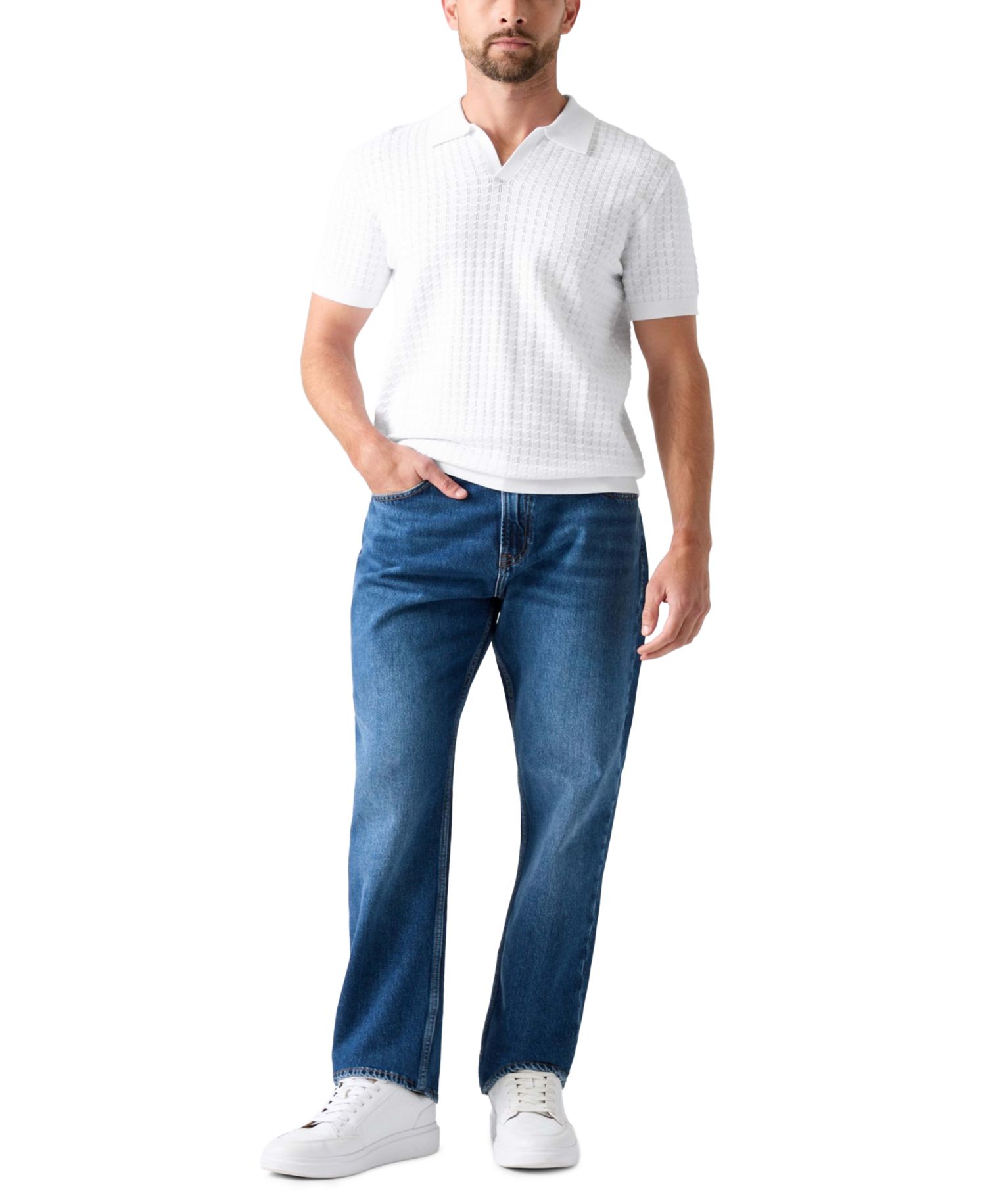 Men's Chevron Pointe Short-Sleeve Polo Shirt