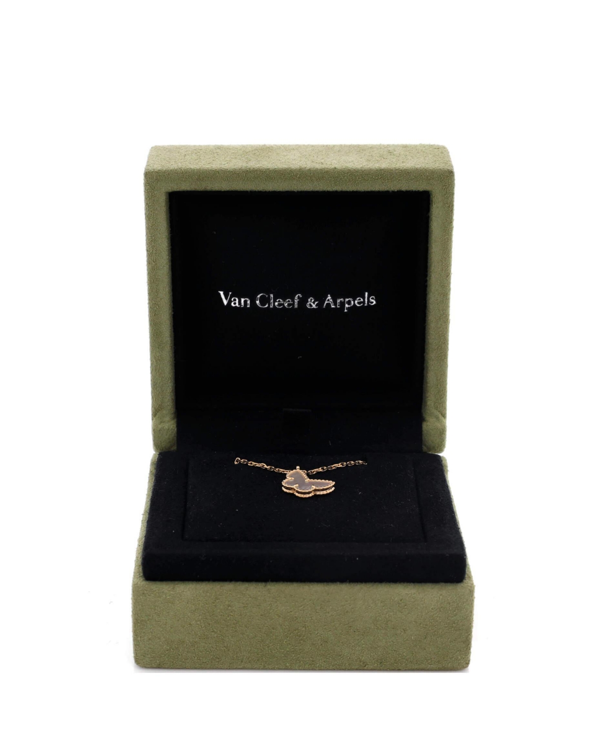 Pre-Owned Van Cleef & Arpels Sweet Alhambra Butterfly Pendant Necklace