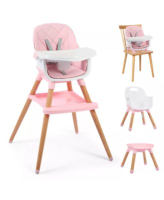 7-in-1 Convertible Baby High Chair with Removable Tray and 5-Point Harness