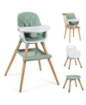 7-in-1 Convertible Baby High Chair with Removable Tray and 5-Point Harness