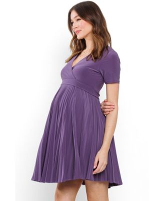 a line nursing dress Hello Miz Maternity A-Line Pleated V-Neck RARE Stretchy Beaded Dress Neckline:Square Neck handed access make it Material:Sequins breast feeding feeding dress patterns