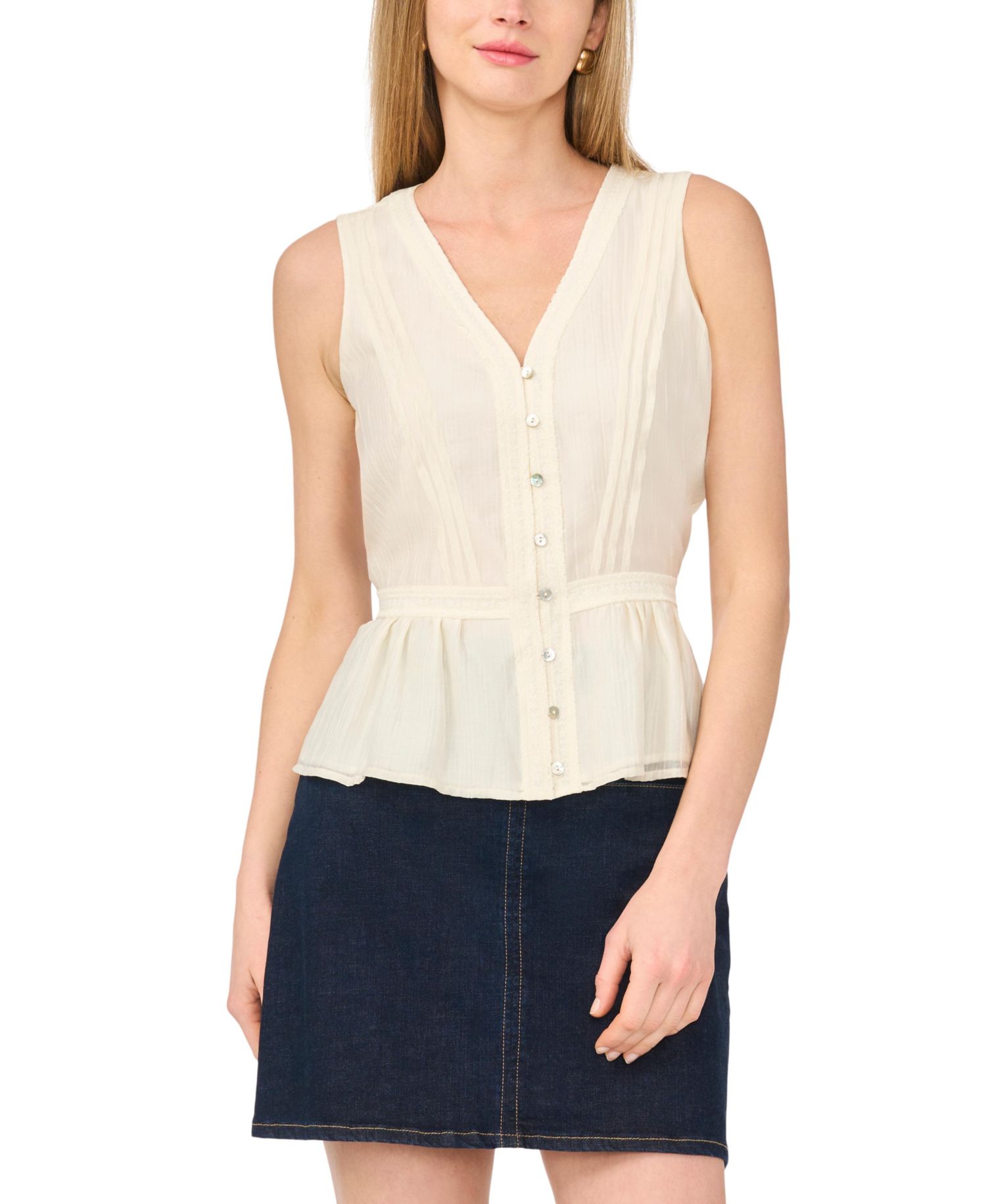 Women's Sleeveless V-Neck Top