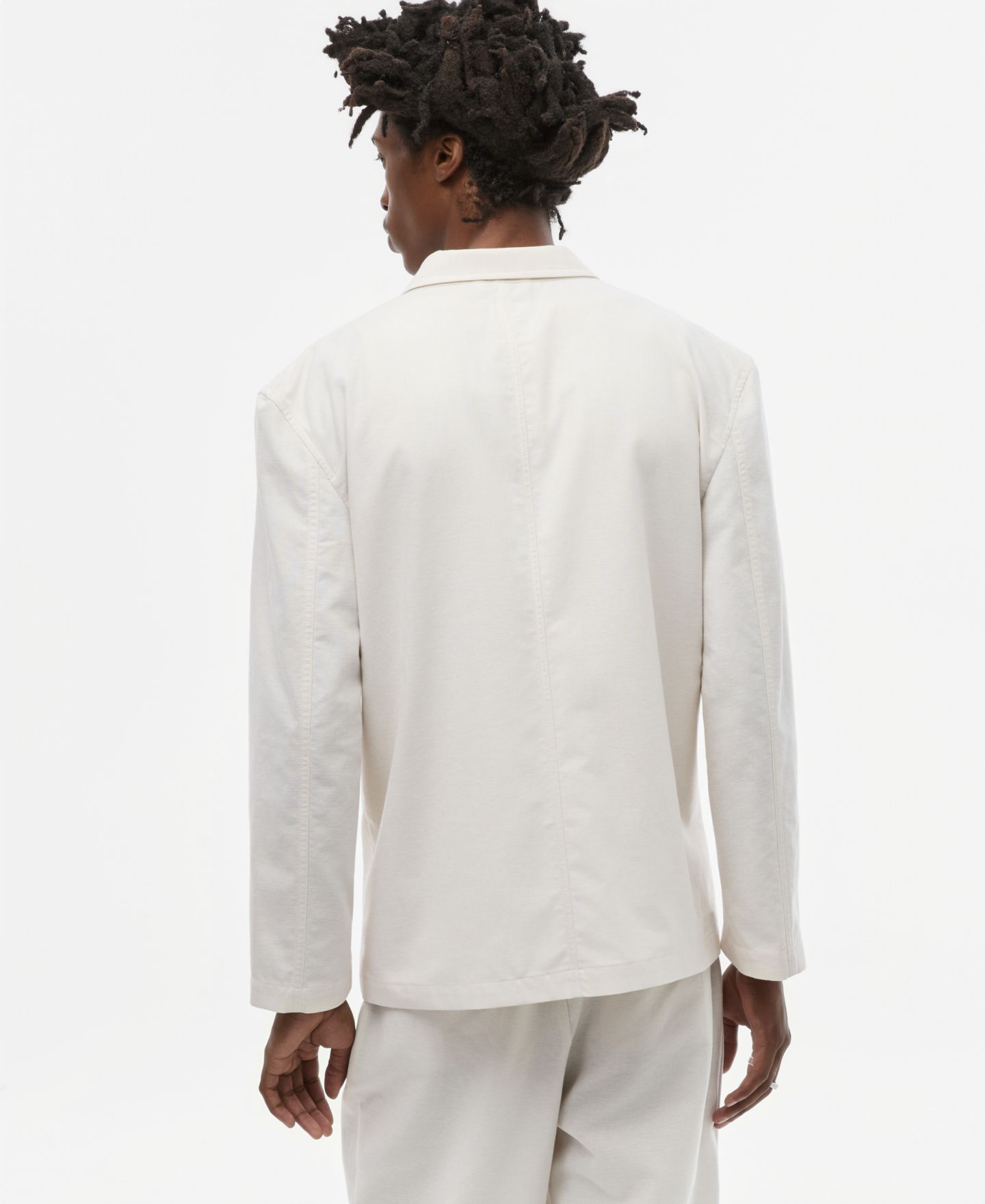 Мужской пиджак Mode of One Oxford Linen-Blend Blazer, цвет: Состаренный кремовый — фото 4
