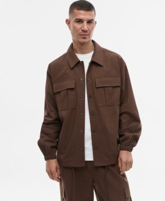 Men's Relaxed-Fit Utility Overshirt