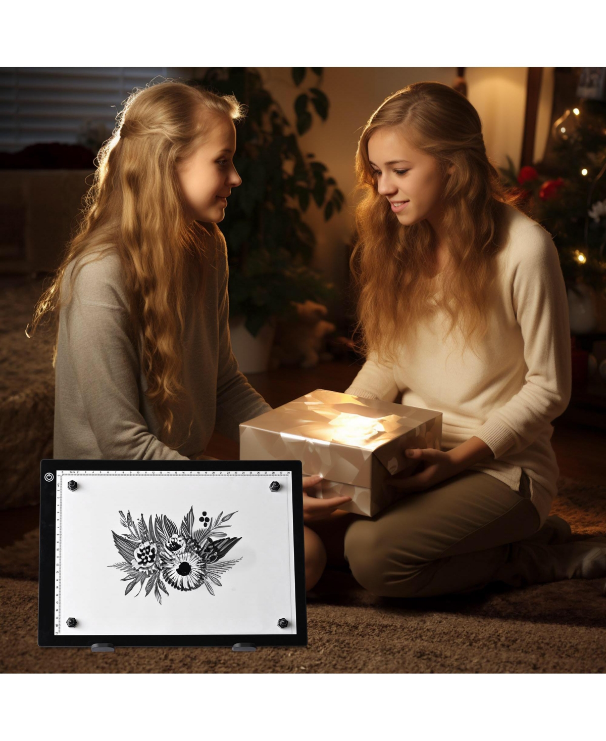 Yescom A4 14" Light Pad Diamond Painting Light Board Light Box for Tracing Artist Drawing Sketching Animation with Paper