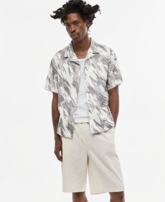 Men's Relaxed-Fit Camo Short-Sleeve Shirt, Macy's Exclusive