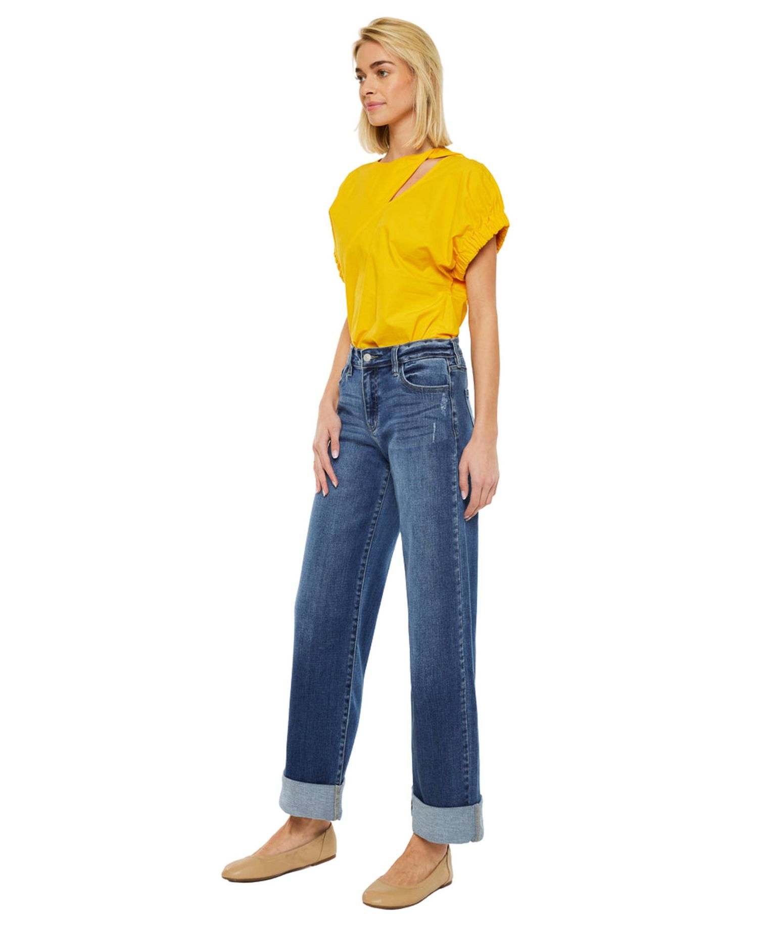 Women's Ivanna High Rise Wide Jeans