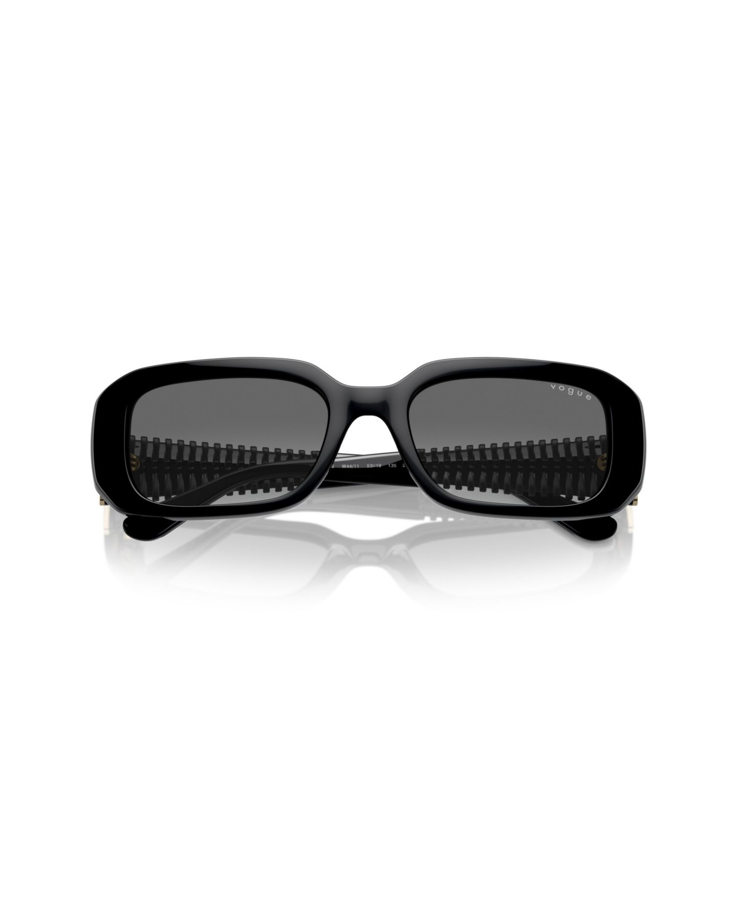 Женские солнцезащитные очки Vogue Eyewear Rectangle Sunglasses, VO5565S, цвет: Чёрный — фото 5