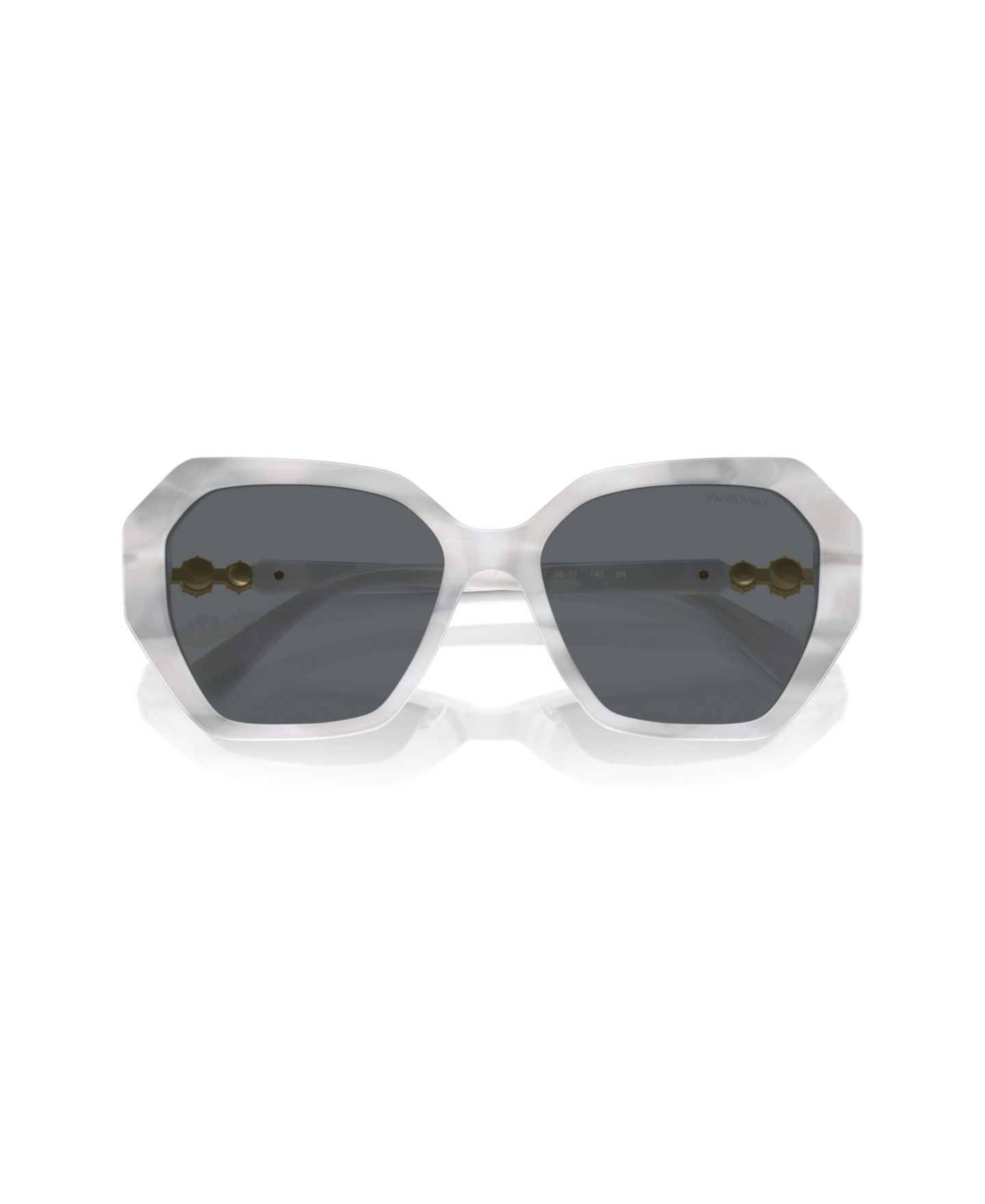 Женские солнцезащитные очки Swarovski Geometric Sunglasses, SK6017, цвет: Белый — фото 4