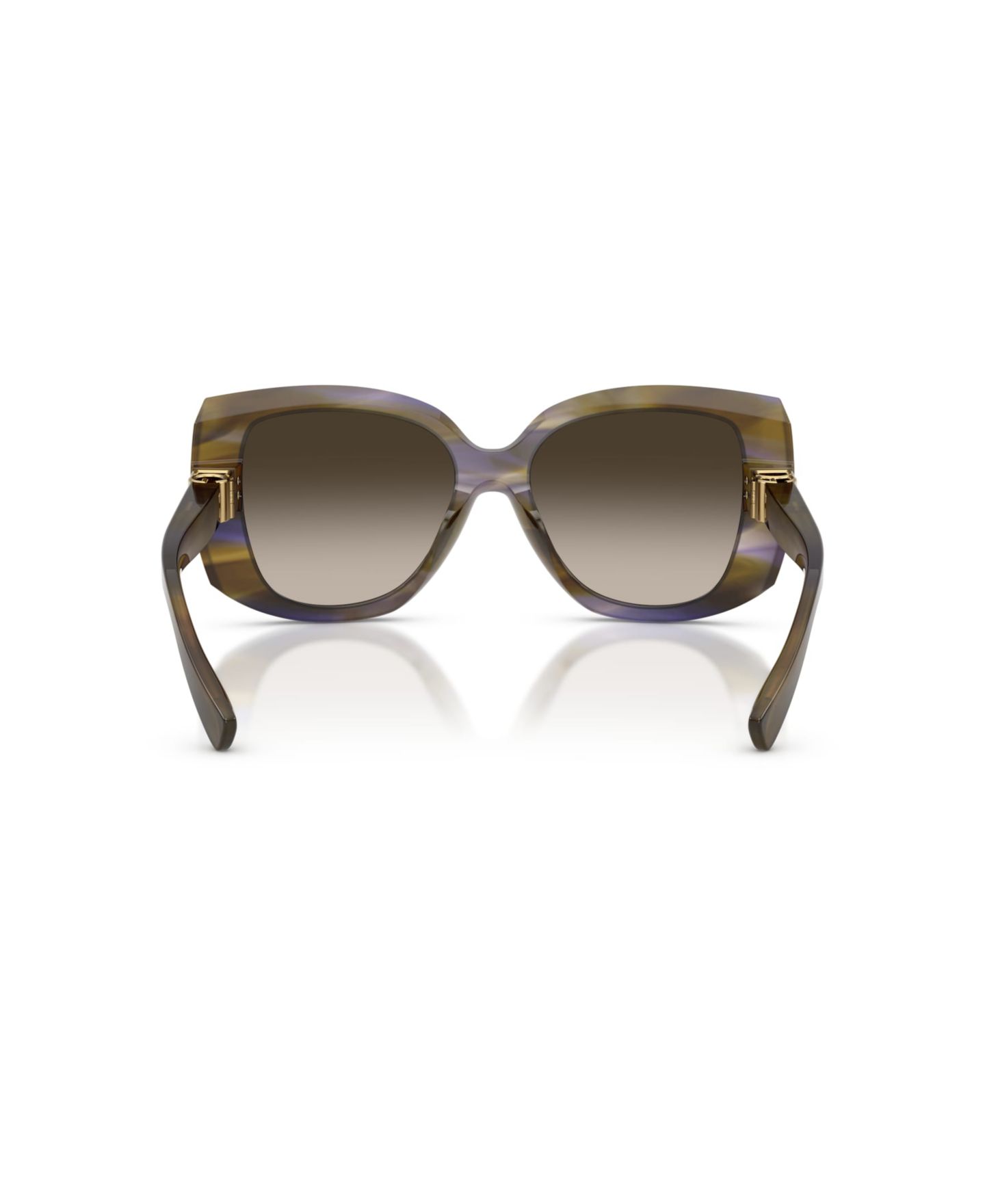 Женские солнцезащитные очки Dolce&Gabbana Square Sunglasses, DG4495, цвет: Полосатый оливковый — фото 4