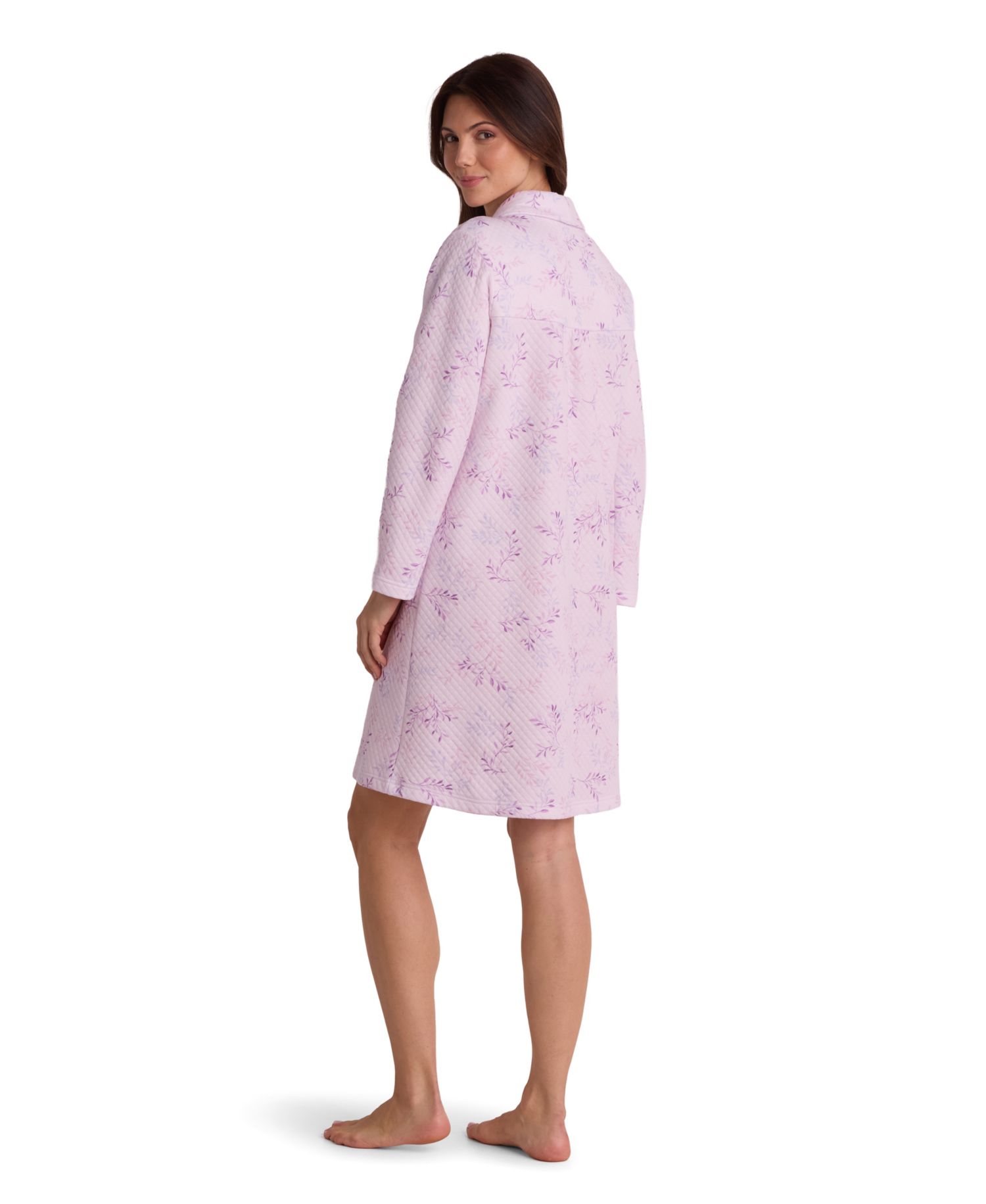 Women's Long-Sleeve Printed Short Grip Robe