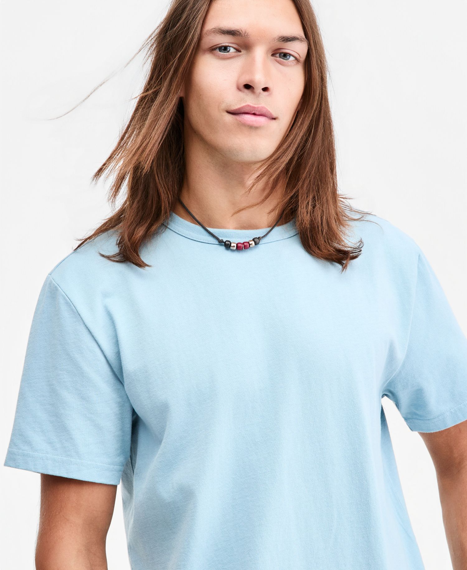 Men's Tropical Leaf Embroidered T-Shirt