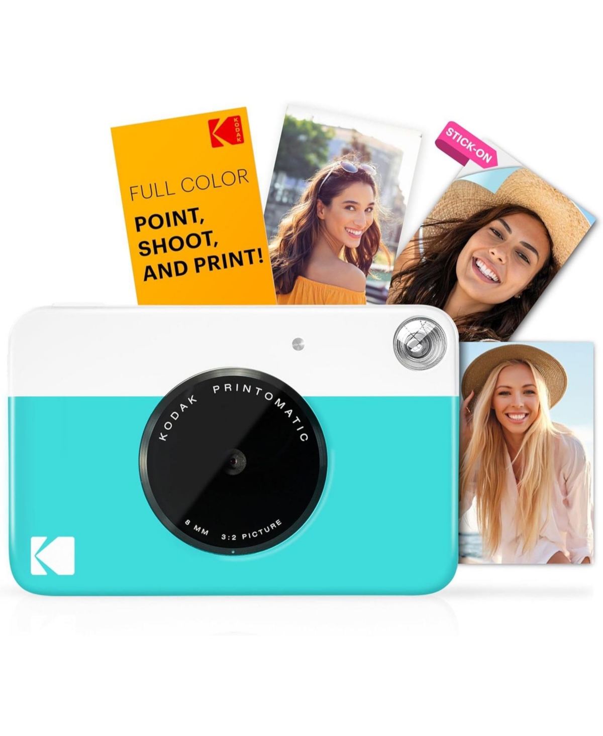 Kodak Printomatic Instant Print Camera Bundle with Soft Case and 20-Pack Zink Photo Paper