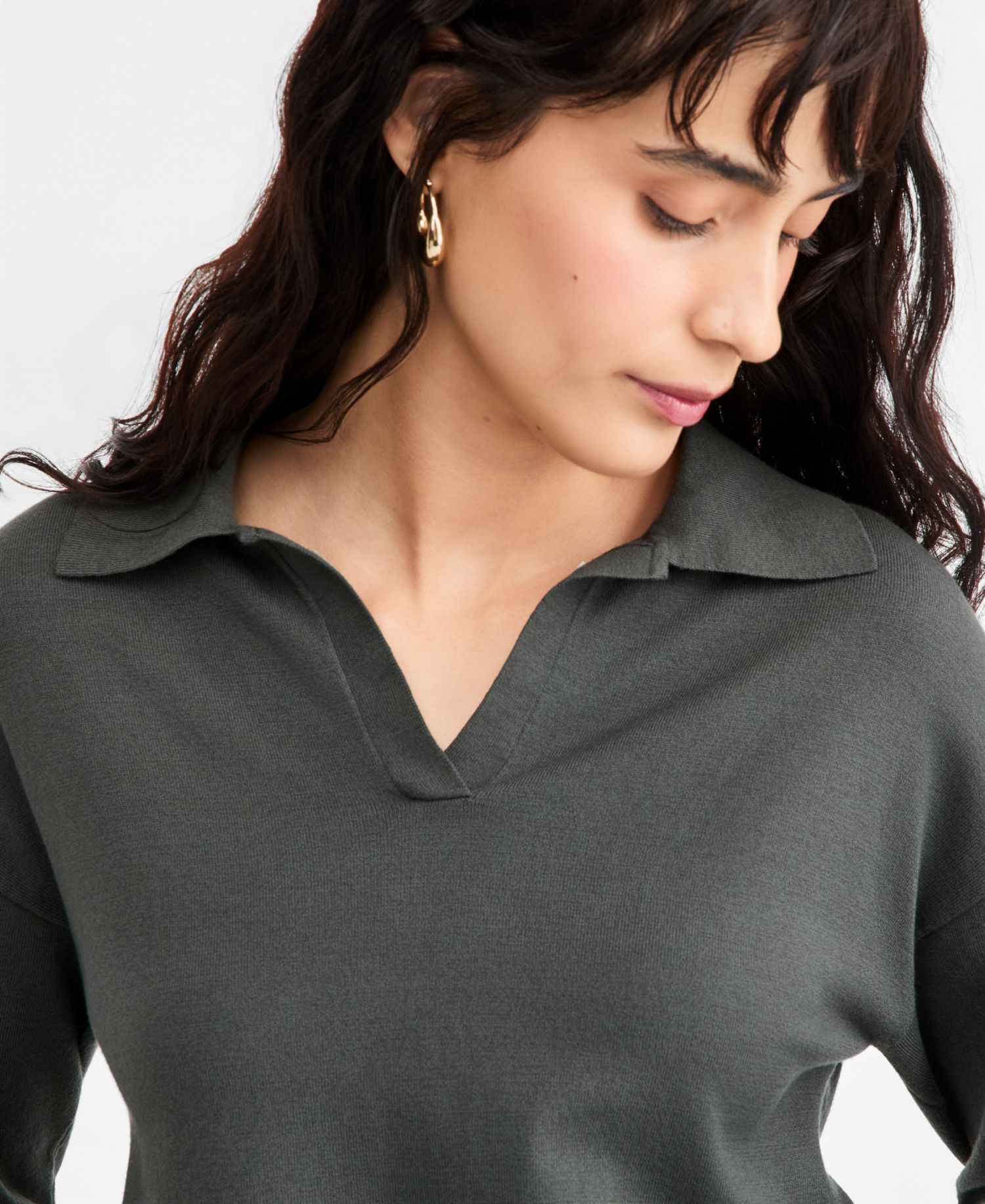 Women's Emmottanta Cropped Polo Sweater