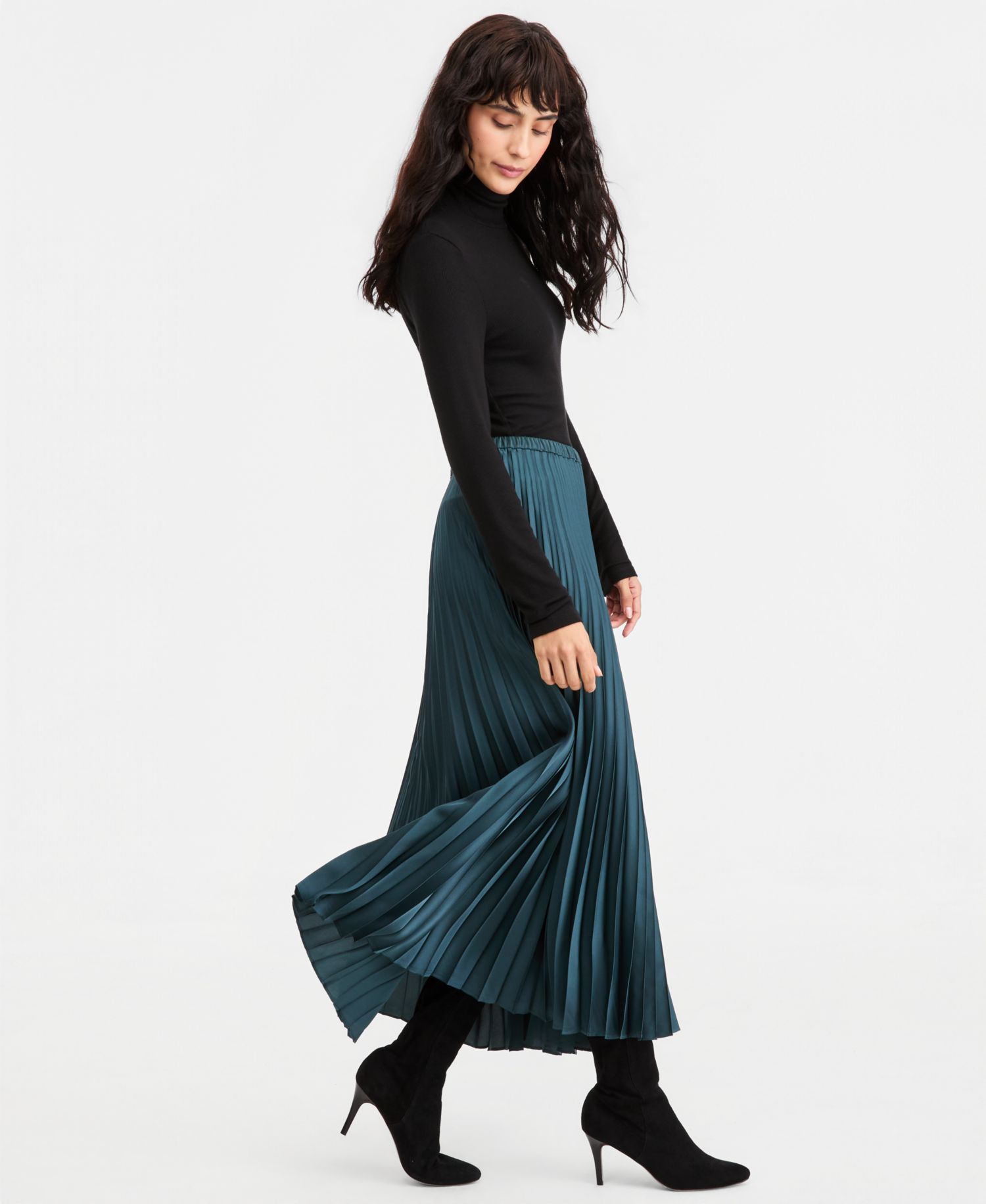 Women's Emmastrale Pleated A-Line Midi Skirt