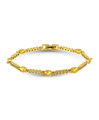 Marquise Canary Yellow Cubic Zirconia Stones Bracelet