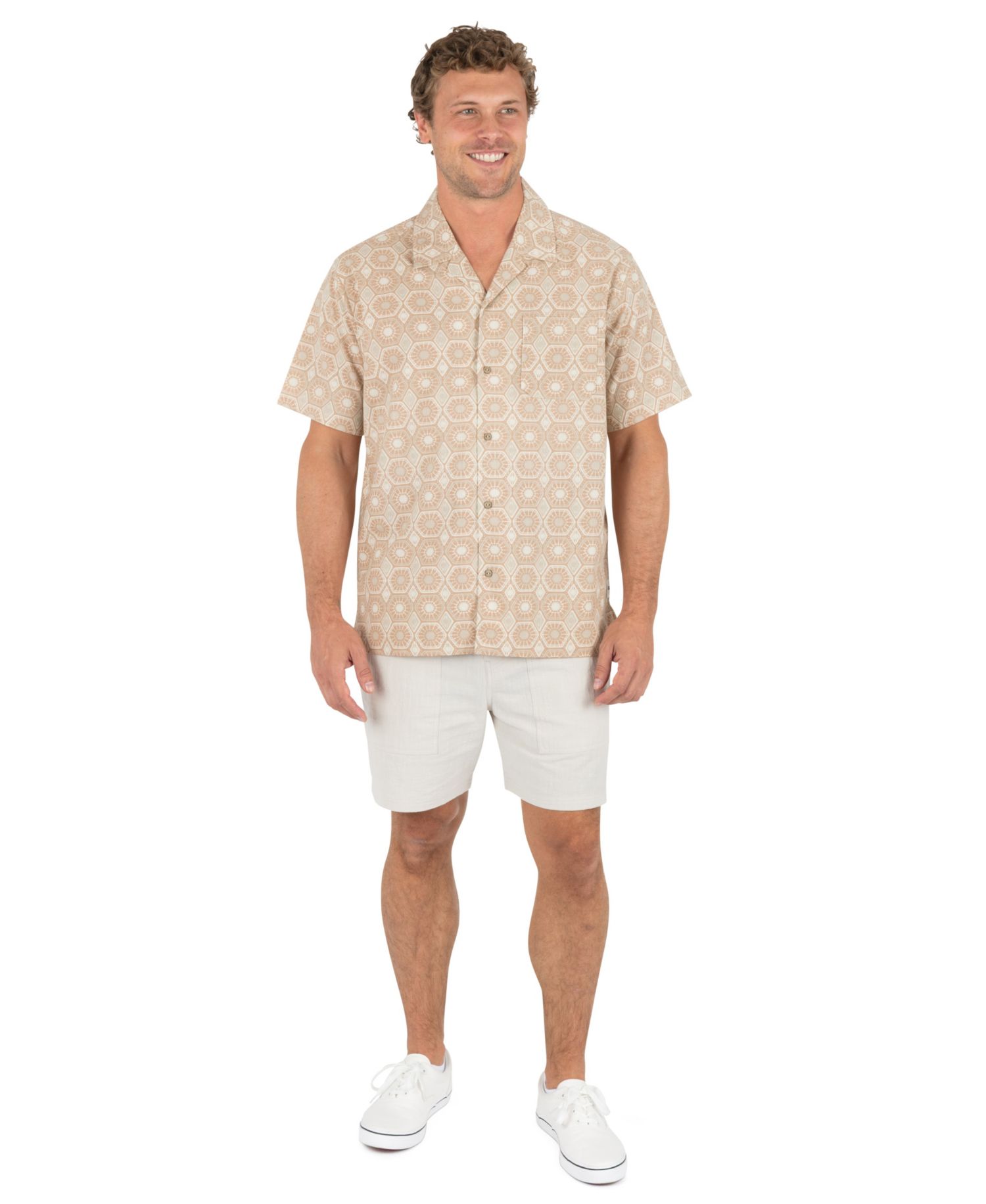 Men's Camp Collar Short-Sleeve Shirt