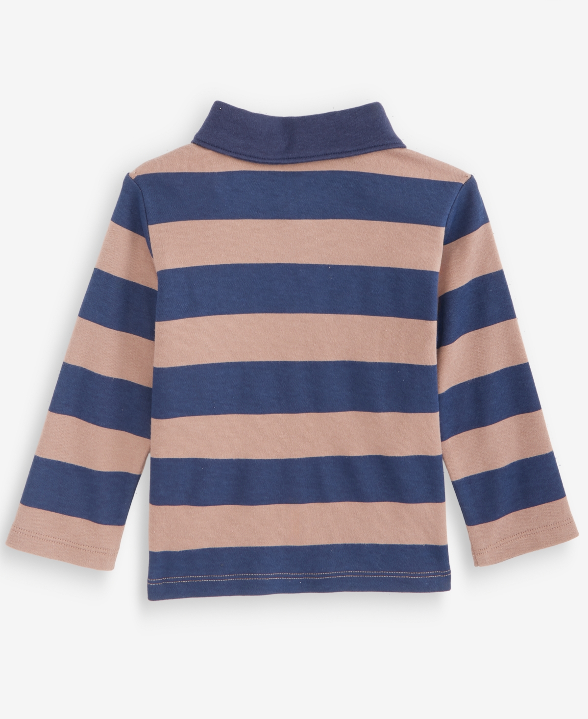 First Impressions Baby Boys' 3M-24M Mix & Match Long-Sleeve Rugby-Stripe Polo T-Shirt, Macy's Exclusive