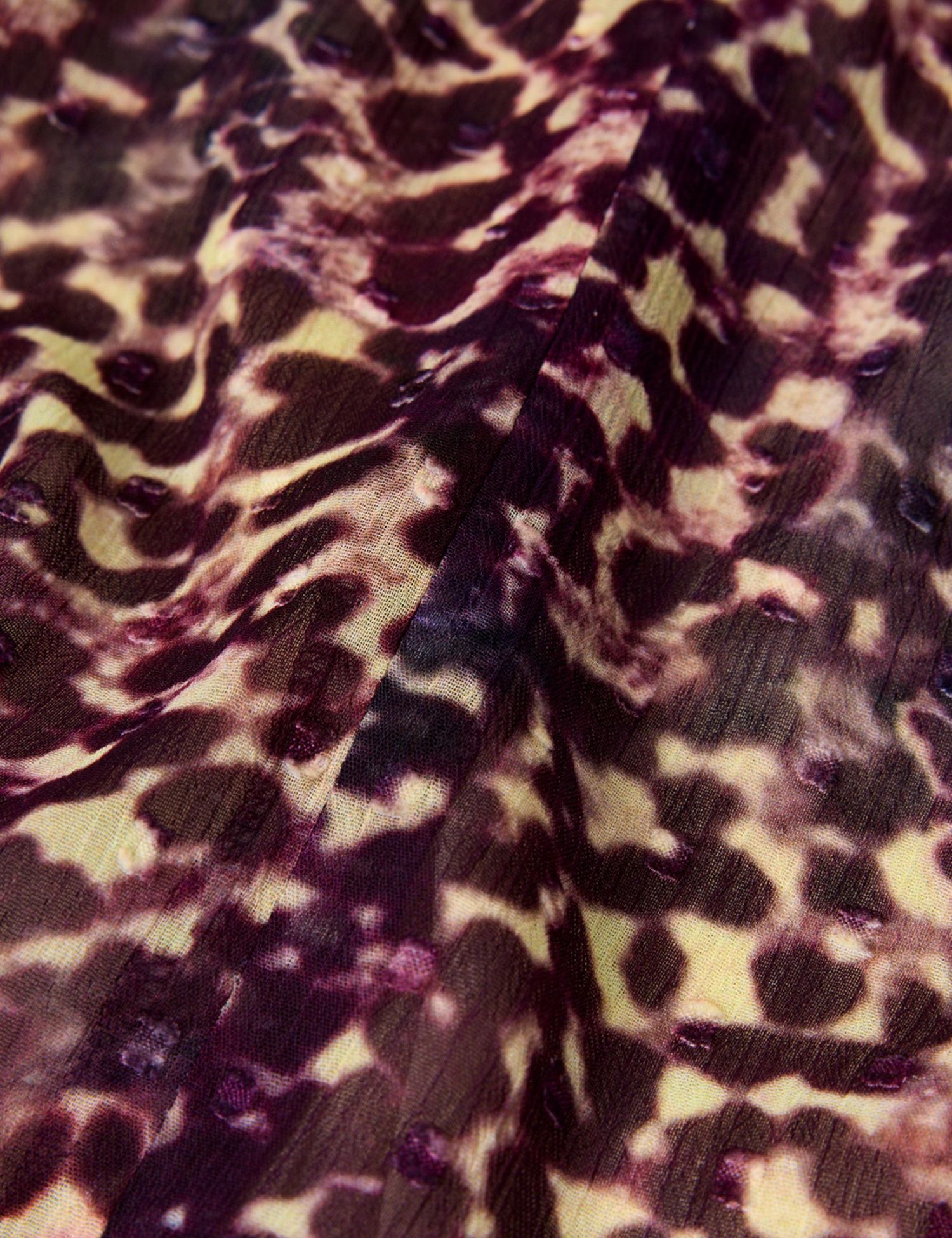 Women's Orchid Print Dobby Top