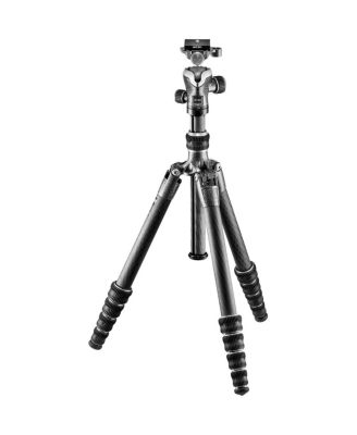 GT1555T Traveler Series 1 5-Section Carbon Fiber Tripod with GH1382TQD Center Ball Head
