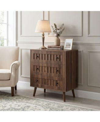 3 Drawer Dresser, Modern Wooden Storage Cabinet, Chest of Drawers for Living Room, Bedroom