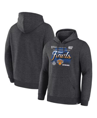 Men's Charcoal New York Knicks 2026 Eastern Conference Champions Locker Room Pullover Fleece Hoodie
