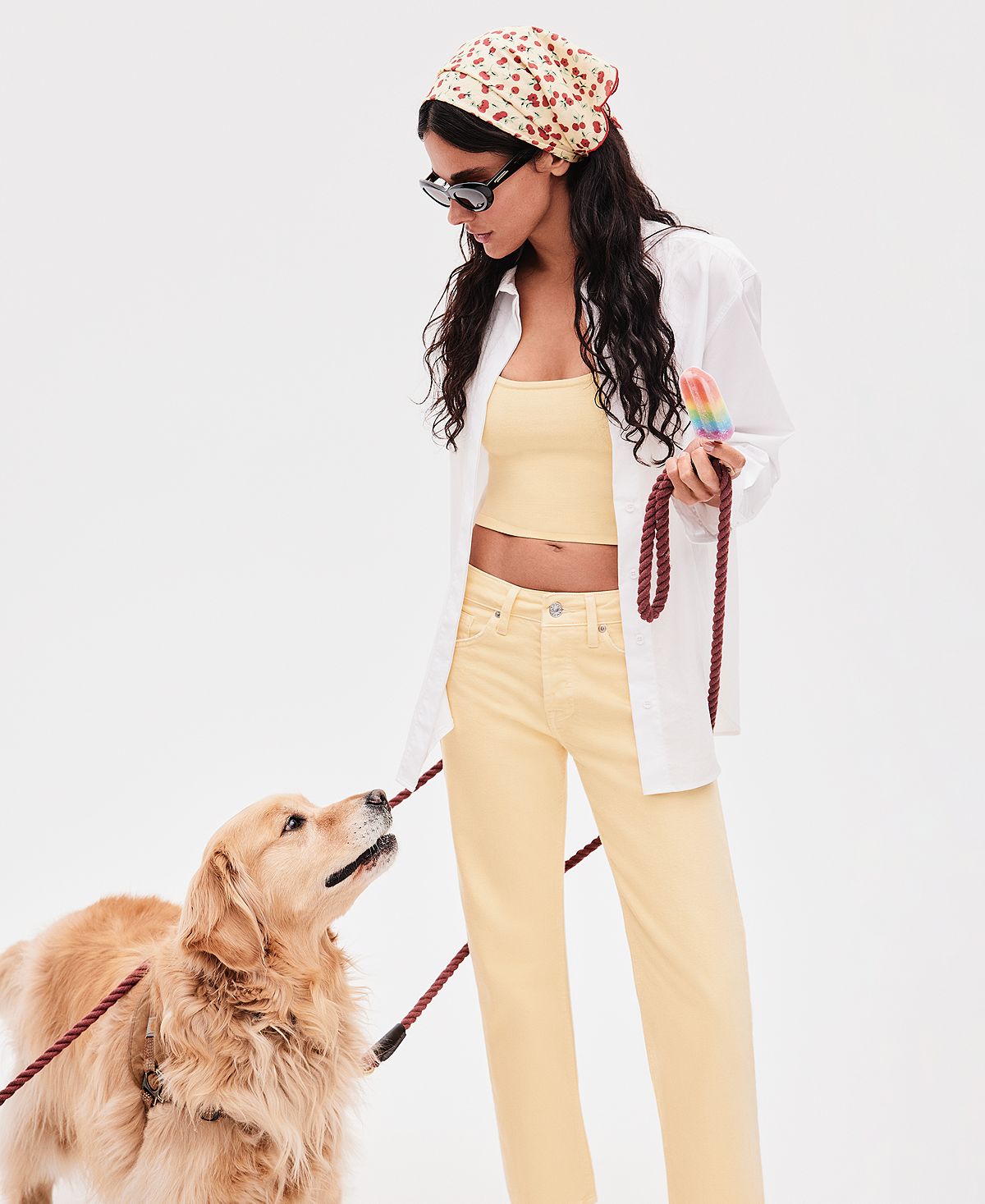 Good American Women's Vintage-Inspired Mid-Rise Straight Jeans view 7 — MAYCSS fashion products