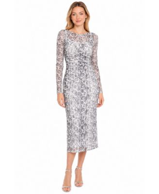 Women's Snakeskin Ruched Dress