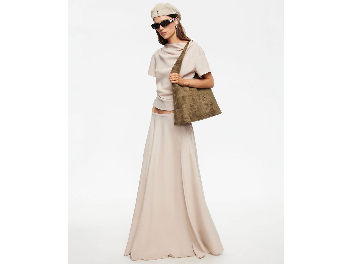 Женская юбка Lioness Linen Halcyon Zippered Maxi, цвет: Бежевый — фото 10