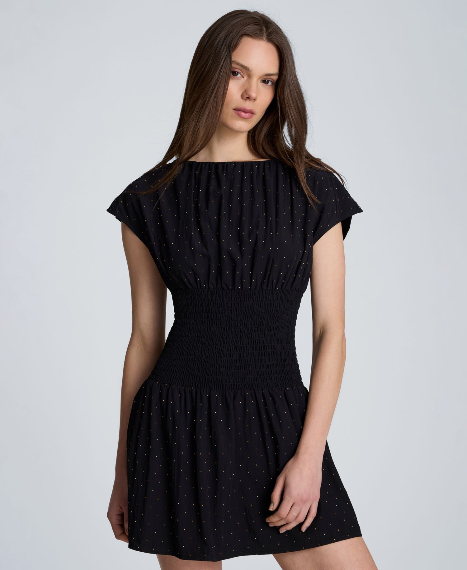 Women's Smocked Waist Mini Dress