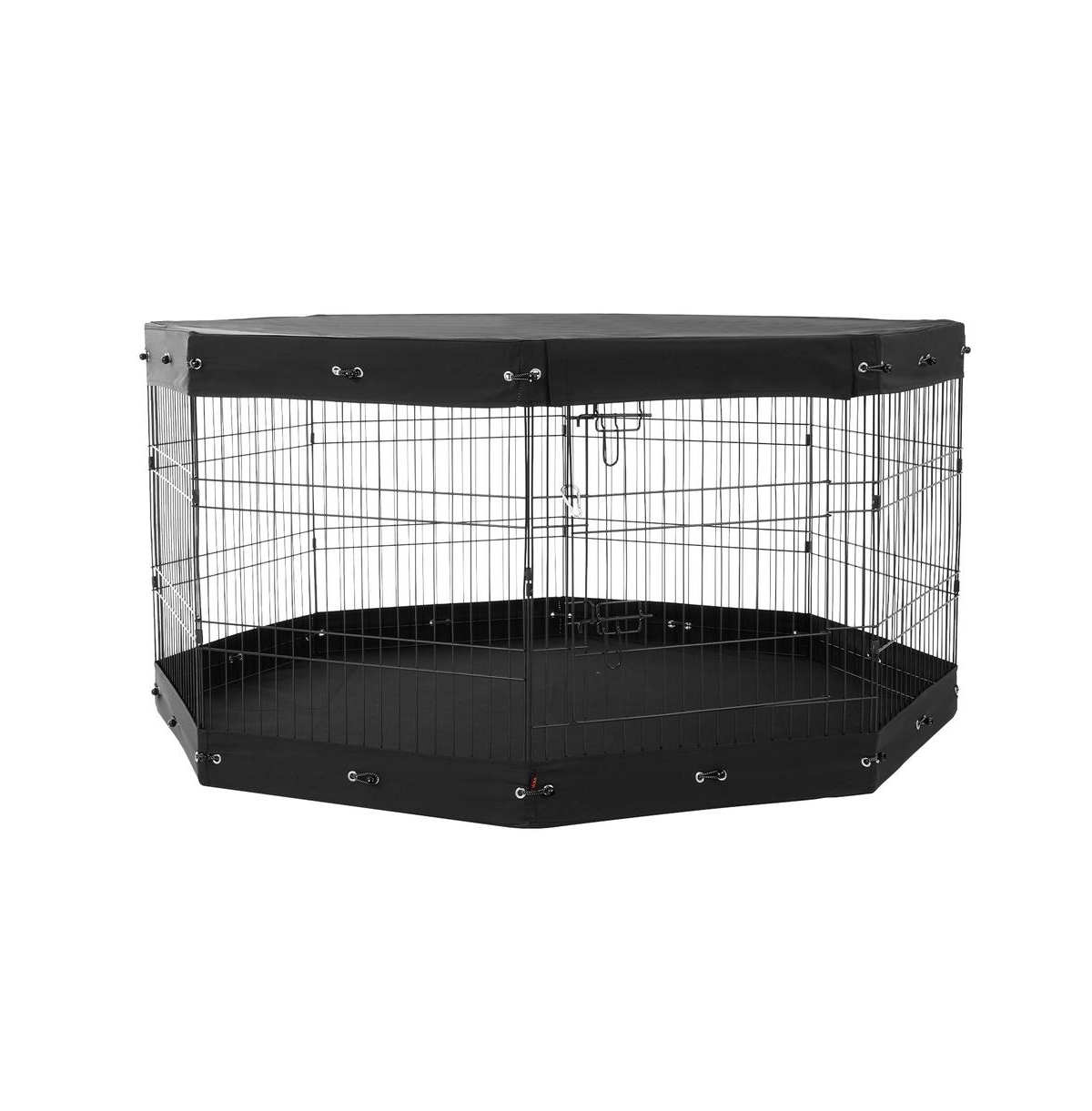 Ruie Tall 8 Panel Metal Dog Playpen 30 in Pet Exercise Pen with Mat