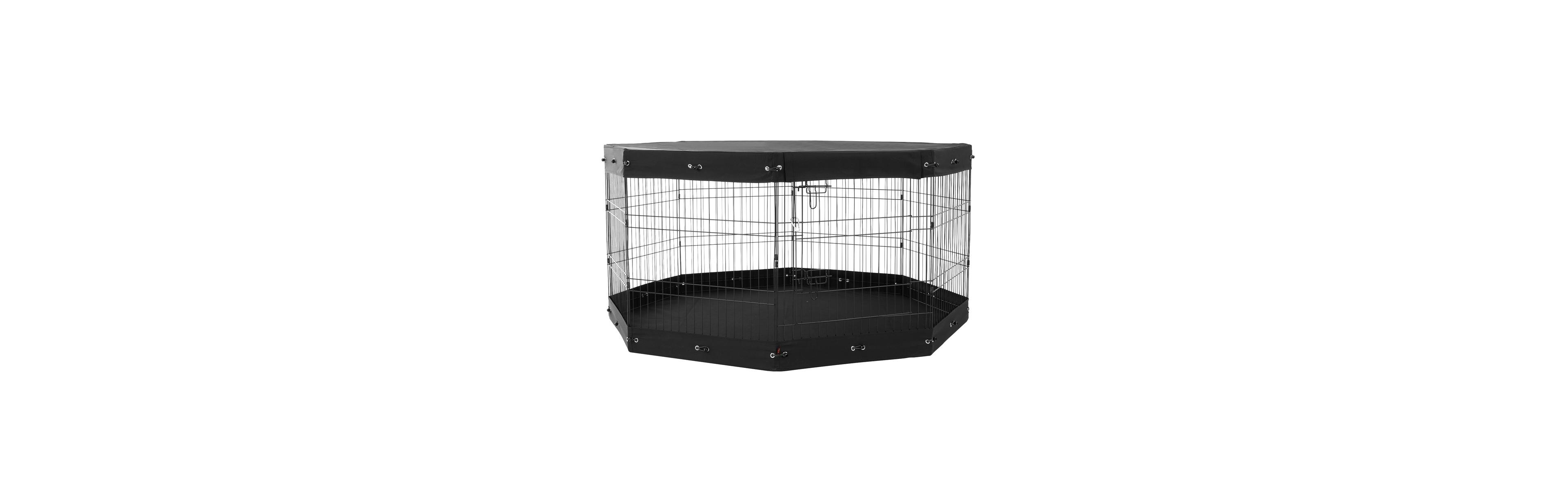 Ruie Tall 8 Panel Metal Dog Playpen 30 in Pet Exercise Pen with Mat