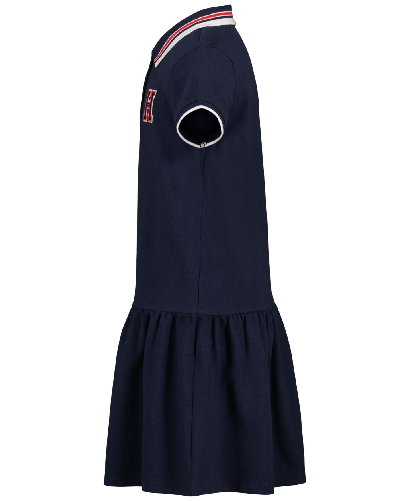 Платье Tommy Hilfiger Short-Sleeve Polo Dress для девочек, цвет: Тёмно-синий — фото 7