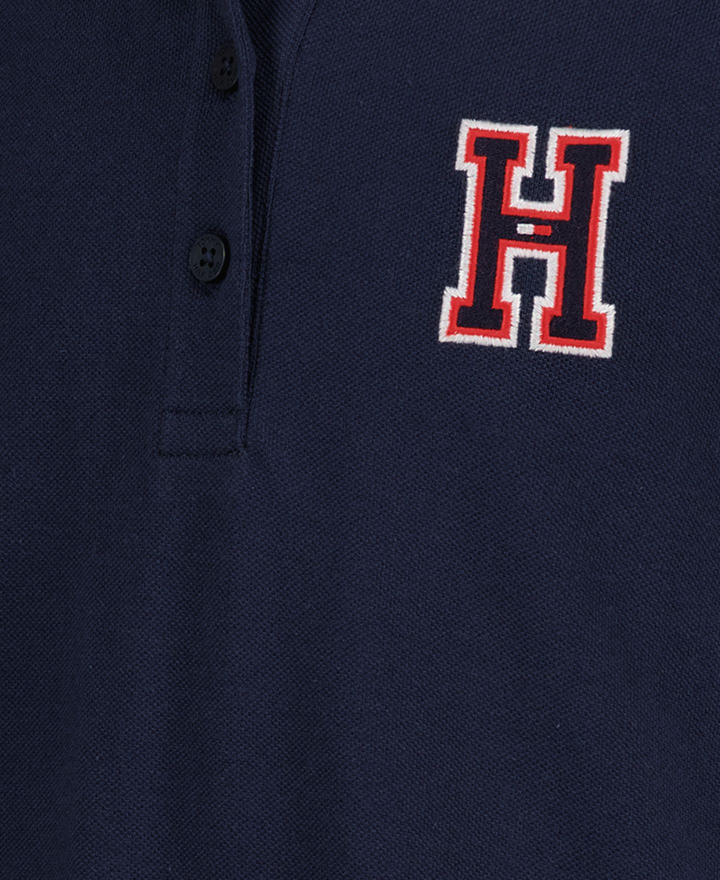 Платье Tommy Hilfiger Short-Sleeve Polo Dress для девочек, цвет: Тёмно-синий — фото 9