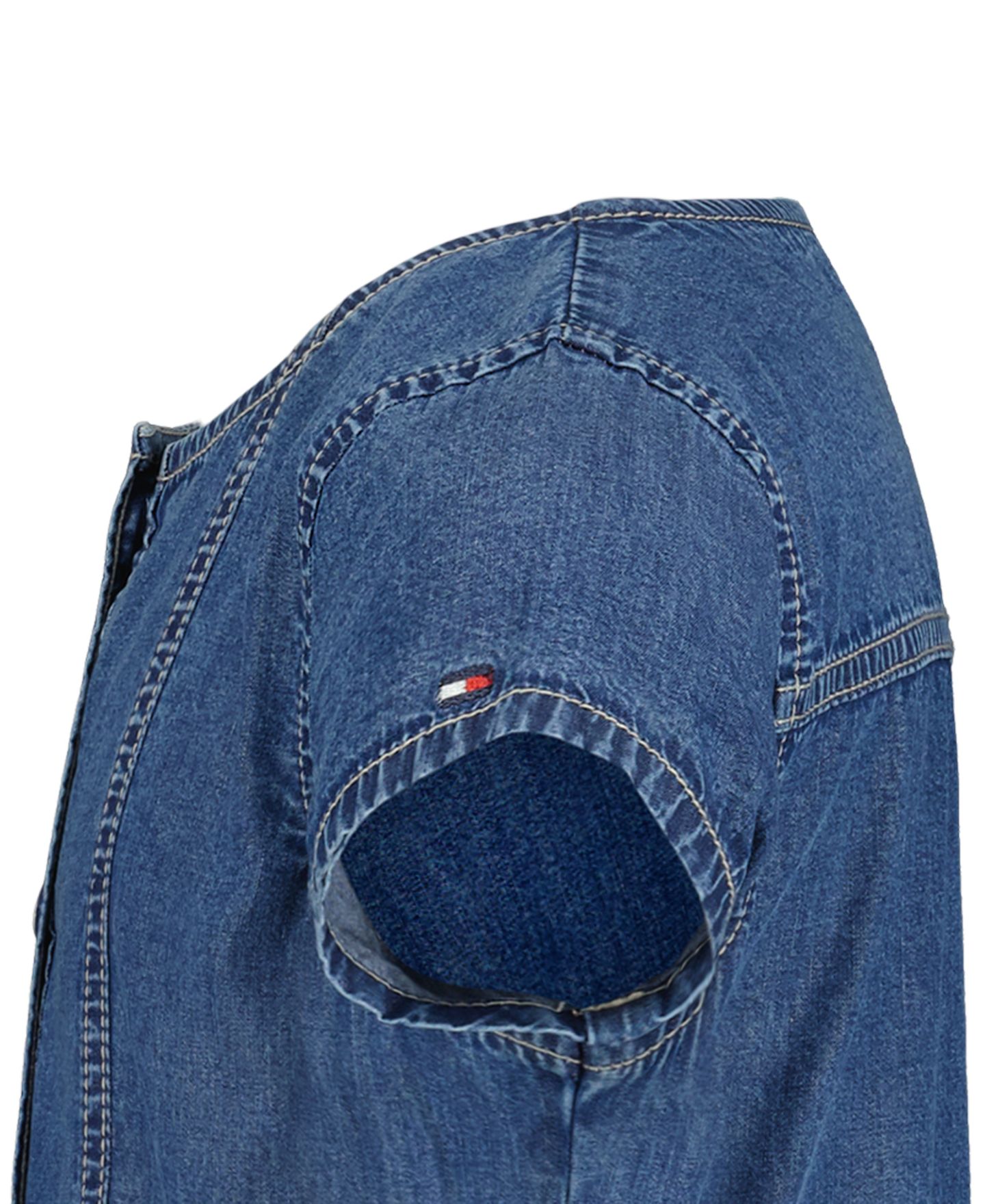 Платье Tommy Hilfiger Denim Short-Sleeve Dress для девочек, цвет: Варёный — фото 4