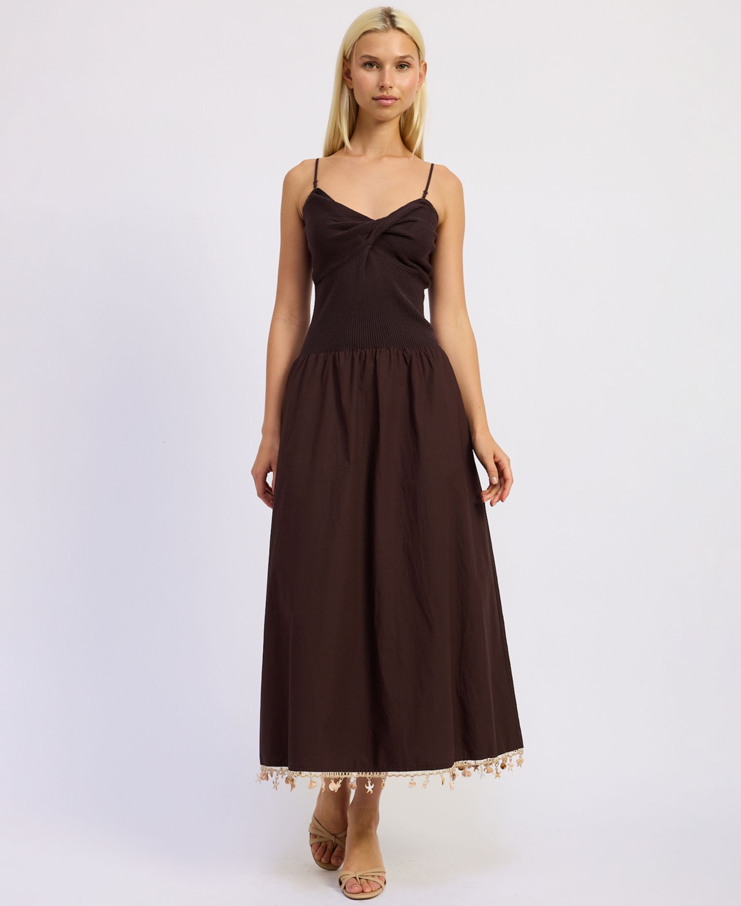 Women's Stella Mixed Media Sleeveless Dress
