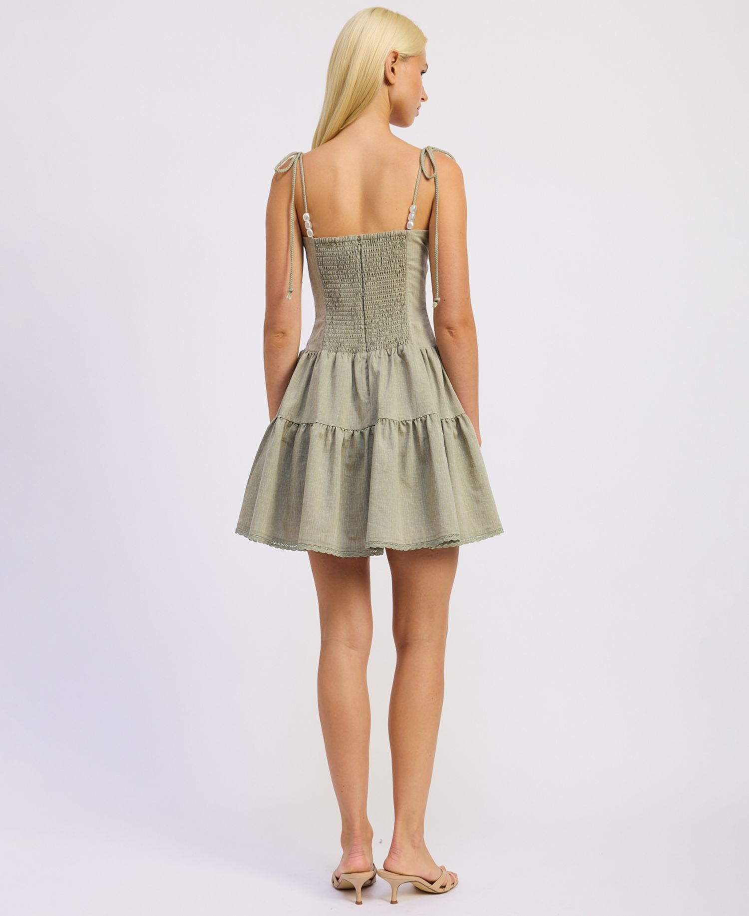Women's Adele Sleeveless Sweetheart Neck Mini Dress